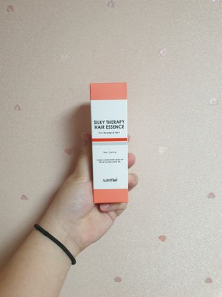 썸헤어 / SUMHAIR 썸헤어 실키 테라피 헤어 에센스 — 5점을 준 리뷰어가 2021년 4월 올린 사용 사진