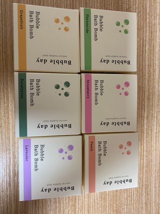 버블데이 배쓰밤 거품입욕제 버블바 6종 — 5점을 준 리뷰어가 2021년 8월 올린 사용 사진