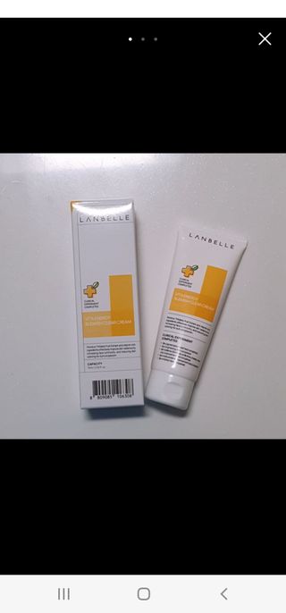 랑벨 비타 에너지 잡티 크림 75ml (피부 속 기미완화크림) — 4점을 준 리뷰어가 2022년 5월 올린 사용 사진