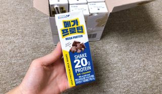 바디랩 프로틴음료 단백질쉐이크 메가프로틴 — 4점을 준 리뷰어가 2022년 4월 올린 사용 사진