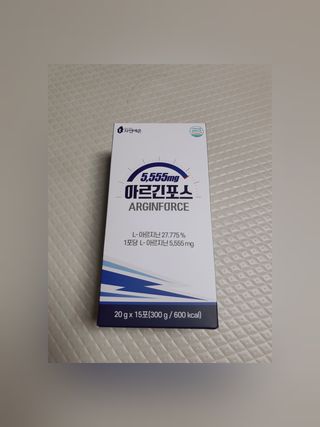 자연에온 아르긴포스 L-아르기닌 5555mg 스틱 15개입 1박스 — 5점을 준 리뷰어가 2022년 1월 올린 사용 사진