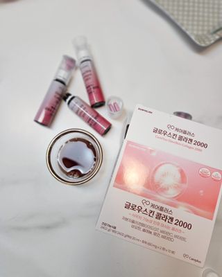 [경남제약헬스케어] 케어플러스 글로우스킨 콜라겐 2000 1박스(10일분) / 피부기능성 이중제형 마시는콜라겐 — 5점을 준 리뷰어가 2024년 7월 올린 사용 사진