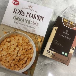 씨알푸드 유기농 쌀 시리얼 390g + 갓 구운 유기농 발아통곡물 150g — 5점을 준 리뷰어가 2022년 1월 올린 사용 사진