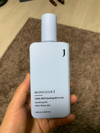 [정우성의 올인원] 무슈제이 쿨 페이스 수딩 올인원 / 남자 화장품 브랜드 — 4.5점을 준 리뷰어가 2021년 3월 올린 사용 사진