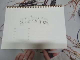 리훈 곰부 체크리스트+ 곰부 리무버블스티커 1장 — 5점을 준 리뷰어가 2021년 5월 올린 사용 사진