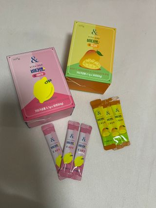 비타앤C 레몬맛, 망고맛 — 5점을 준 리뷰어가 2021년 6월 올린 사용 사진