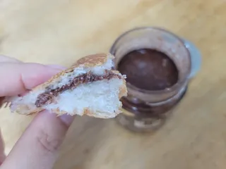 진테이블 발.견 스프레드  오리지널믹스 90g + 카카오스윗믹스 90g 2종 세트 — 5점을 준 리뷰어가 2022년 8월 올린 사용 사진