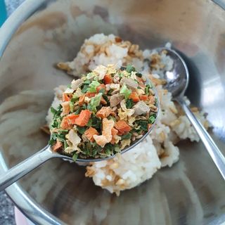 해풀잎 누구나 김밥*1ea [(혼합야채 35g *1ea,  김밥김 (5g, 5ea),  양념간장 (6g, 5ea), 참기름(5g, 2ea)] — 4점을 준 리뷰어가 2022년 5월 올린 사용 사진