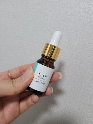 랑팡 EGF+FGF 10ppm 리포좀 앰플 원액 10ml — 5점을 준 리뷰어가 2021년 11월 올린 사용 사진