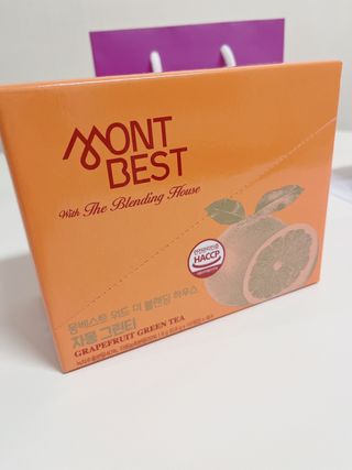 몽베스트 위드더 블랜딩 하우스 _자몽 그린티 — 5점을 준 리뷰어가 2022년 12월 올린 사용 사진