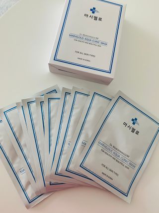 닥터마시멜로 닥터마스멜로 마블러스 아쿠아 클리닉 마스크 — 5점을 준 리뷰어가 2021년 2월 올린 사용 사진