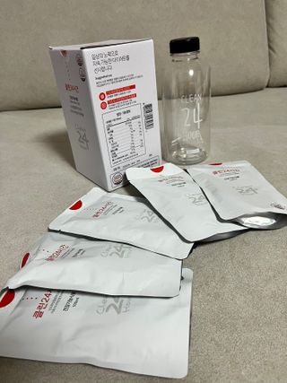 클린24시간 1BOX(5포) + 전용보틀(500ml) — 5점을 준 리뷰어가 2023년 3월 올린 사용 사진