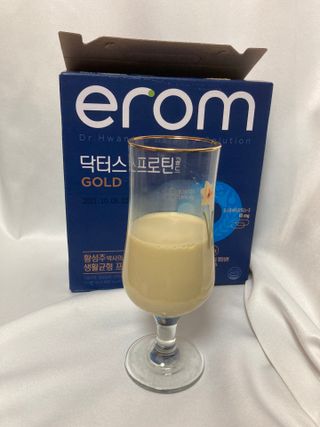 이롬 erom 닥터스 프로틴 골드 — 5점을 준 리뷰어가 2021년 4월 올린 사용 사진