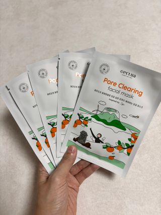 세뚜아(Cettua) [세뚜아] 포어 클리어링 마스크 Cettua Pore Clearing facial mask 5매 — 5점을 준 리뷰어가 2024년 3월 올린 사용 사진
