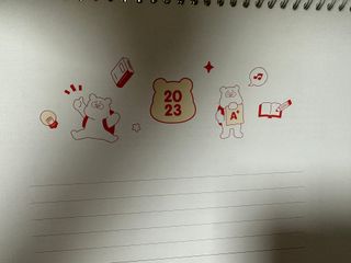 리훈 2023년 곰부 체크리스트 위클리 다이어리 — 5점을 준 리뷰어가 2022년 11월 올린 사용 사진