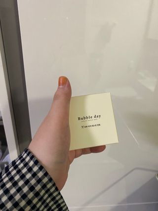 버블데이 아로마/과일 거품 입욕제 — 5점을 준 리뷰어가 2021년 7월 올린 사용 사진