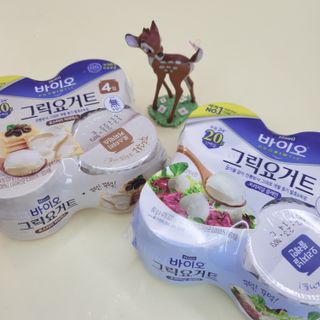 매일바이오 그릭요거트 오리지널 플레인 4개, 로스터리 커피믹스 4개 — 4점을 준 리뷰어가 2021년 12월 올린 사용 사진