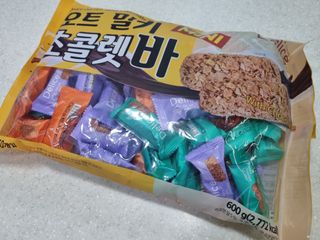 델리스 오트 밀키 초콜릿 바 — 5점을 준 리뷰어가 2022년 3월 올린 사용 사진