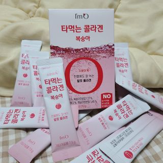 [음료수 대신 가능!]  빠르게 흡수되는 아임오 타먹는 콜라겐 1박스 — 5점을 준 리뷰어가 2023년 3월 올린 사용 사진