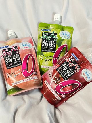 ORIHIRO 오리히로 곤약젤리 제로칼로리 130g 4종 4팩(맛별로 1팩씩) — 5점을 준 리뷰어가 2023년 3월 올린 사용 사진
