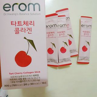 이롬 erom 타트체리 콜라겐 — 4점을 준 리뷰어가 2021년 3월 올린 사용 사진