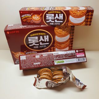 롯데제과 롯샌 카페크런치 — 5점을 준 리뷰어가 2021년 10월 올린 사용 사진