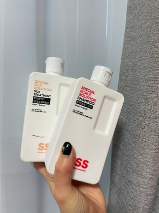 트리플에스 탈모 샴푸 275ml + 실크 트리트먼트 275ml — 5점을 준 리뷰어가 2021년 2월 올린 사용 사진