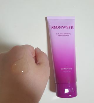 SOONWITH 바이오 내추럴 리프레싱 폼클렌징 — 5점을 준 리뷰어가 2021년 4월 올린 사용 사진