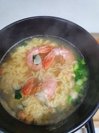 [풀무원] 자연은맛있다 정면, 백면, 홍면  세트 — 5점을 준 리뷰어가 2021년 4월 올린 사용 사진