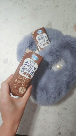 [구매평]덴마크 소화가 잘되는 우유로 만든 초코, 190ml, 24개 — 5점을 준 리뷰어가 2025년 2월 올린 사용 사진