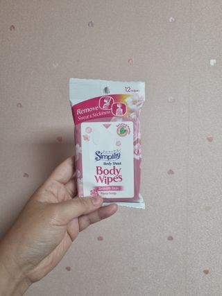 [심플리티] 한 장으로 향기롭게, 산뜻하게 바디시트 2종 + 랜덤향1개 총 3팩구성 — 5점을 준 리뷰어가 2021년 5월 올린 사용 사진