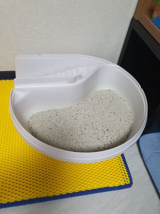 겟플렉스 켓플렉스 캣츠룸BS-1 고양이모래 4kg — 5점을 준 리뷰어가 2021년 1월 올린 사용 사진