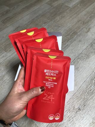 클린24시간 레드박스 1BOX(5포) + 전용보틀(500ml) — 5점을 준 리뷰어가 2024년 3월 올린 사용 사진