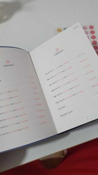 리훈 2022년 이야기다이어리 그란데 하반기(7-12월, 6개월) — 5점을 준 리뷰어가 2022년 6월 올린 사용 사진
