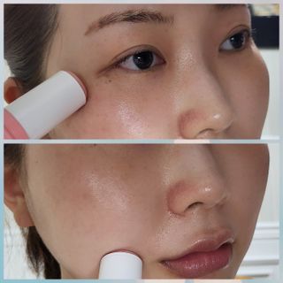 스킨큐어 산다화 카멜리아 안티 링클 멀티밤 — 5점을 준 리뷰어가 2022년 4월 올린 사용 사진