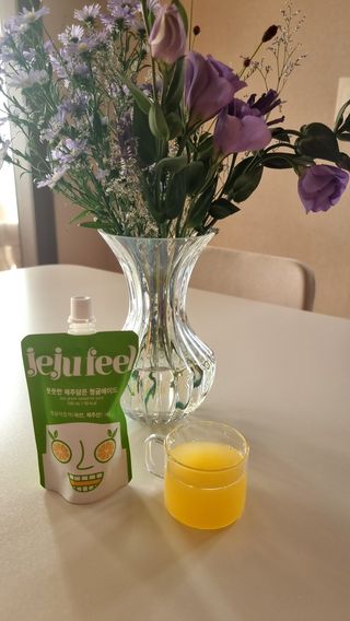 JEJUFEEL 풋풋한 제주담은 청귤에이드 — 5점을 준 리뷰어가 2022년 9월 올린 사용 사진