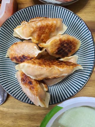 삼양냉동 [삼양] 얇은피불닭왕교자+얇은피까르보불닭왕교자 총4팩 — 5점을 준 리뷰어가 2021년 2월 올린 사용 사진
