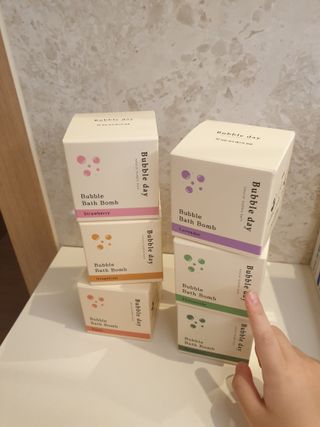 버블데이 배쓰밤 거품입욕제 버블바 6종 — 5점을 준 리뷰어가 2021년 8월 올린 사용 사진