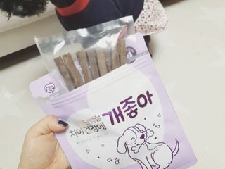 My Pet Care 천연단백질 치아건강에 개좋아 — 5점을 준 리뷰어가 2021년 2월 올린 사용 사진