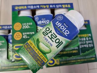 LIVE 매일바이오 알로에 드링킹 요거트 — 5점을 준 리뷰어가 2022년 4월 올린 사용 사진