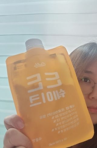 [덜다] 든든 식물성 단백질 쉐이크 40g X 7입 (곡물/딸기) — 5점을 준 리뷰어가 2023년 8월 올린 사용 사진