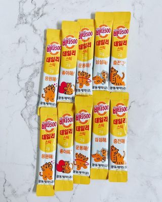 광동생활건강 [광동] 비타500데일리스틱  ★빼빼로데이★ 30포+70포+ 뚱랑이스티커+빼빼로+쇼핑백 — 5점을 준 리뷰어가 2022년 11월 올린 사용 사진