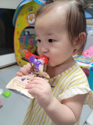 [몸엔용] 우리 아이 건강간식, 달콤한 녹용곤약젤리 디어팡 4종 — 5점을 준 리뷰어가 2021년 8월 올린 사용 사진