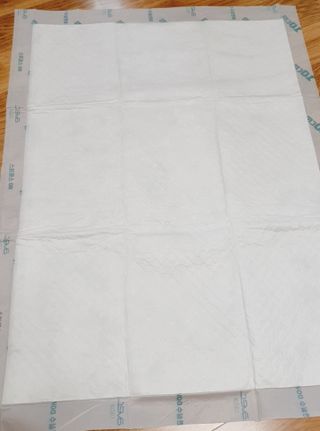 아베크 펫 와이드 프리미엄 대형 애견 강아지 배변 패드 30매 1팩 80g — 5점을 준 리뷰어가 2021년 7월 올린 사용 사진