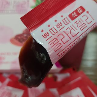 헬스업_쁘띠쁘띠석류콜라겐젤리_20g x 14포 — 3점을 준 리뷰어가 2020년 12월 올린 사용 사진