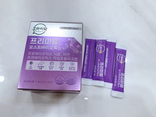 [유산균] 오마이락 프리미엄 포스트바이오틱스 30P — 5점을 준 리뷰어가 2022년 12월 올린 사용 사진
