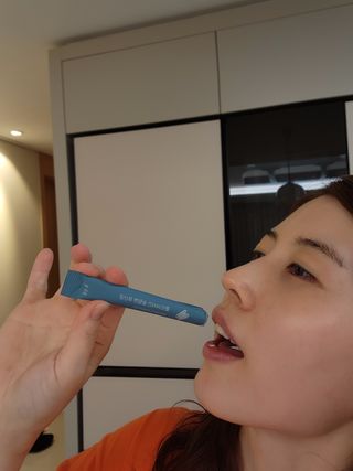 클린24시간 슬림앤유산균 1박스 (3.5g X 15포) — 5점을 준 리뷰어가 2022년 7월 올린 사용 사진