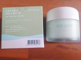 김정문알로에 큐어 큐어 알로에 리프레쉬 젤리 세럼, 큐어 알로에 하이드로 젤리 크림 — 5점을 준 리뷰어가 2021년 4월 올린 사용 사진