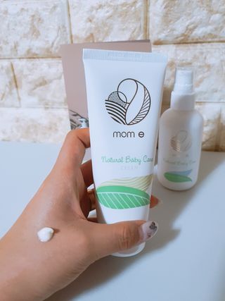mom e 맘이 내추럴 베이비 케어 크림+바디오일 — 5점을 준 리뷰어가 2021년 1월 올린 사용 사진
