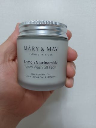 마리엔메이 레몬 나이아신아마이드 글로우 워시오프 마스크팩 125g — 5점을 준 리뷰어가 2022년 4월 올린 사용 사진